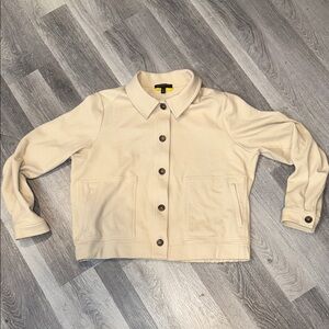 Banana Republic Beige Cropped Button Jacket Size womens XL